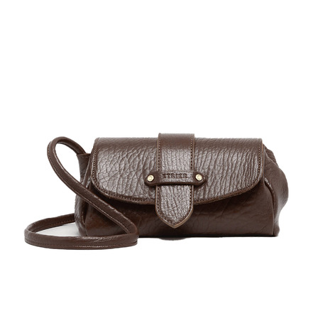 Etrier sac bandoulière brun