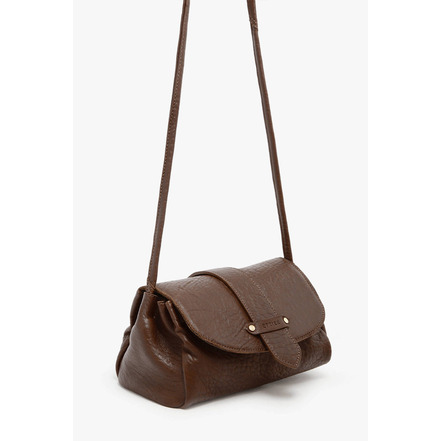 Etrier sac bandoulière brun