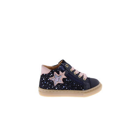 Babybotte chaussures à lacets bleu