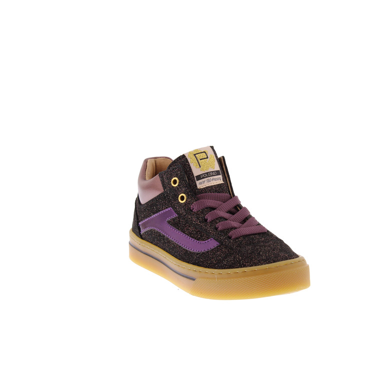 Poldino chaussures à lacets violet 2