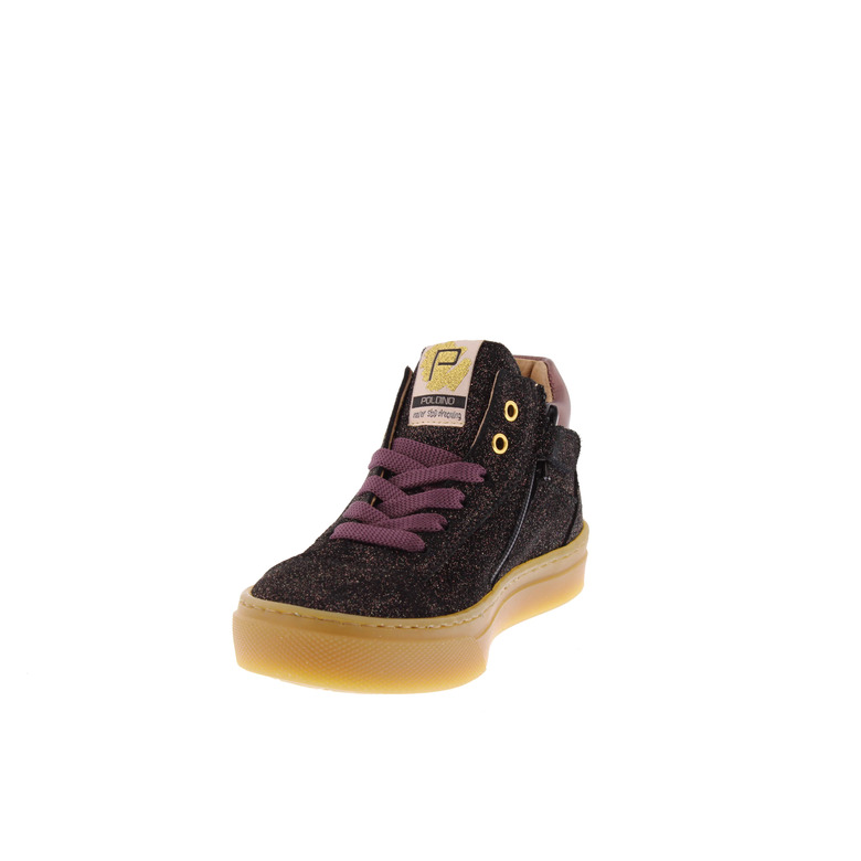 Poldino chaussures à lacets violet 3