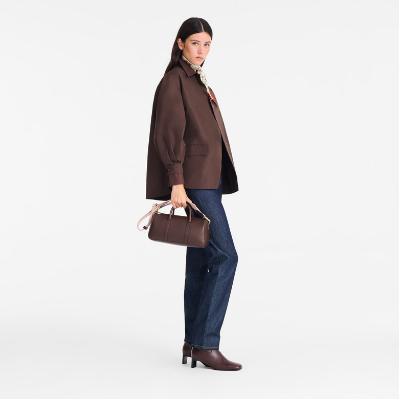 Longchamp handtas bruin 5