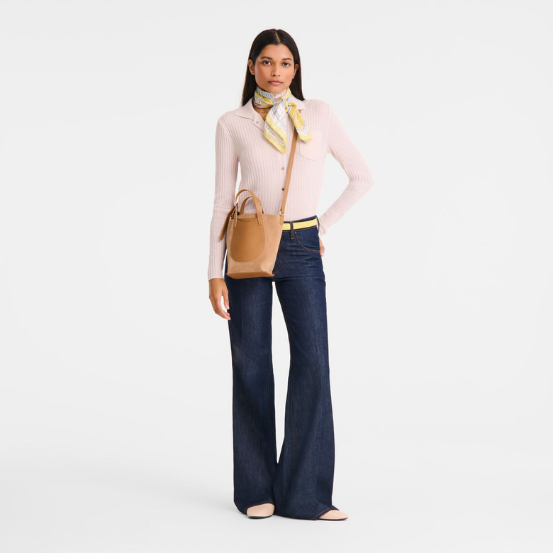 Longchamp handtas camel 5