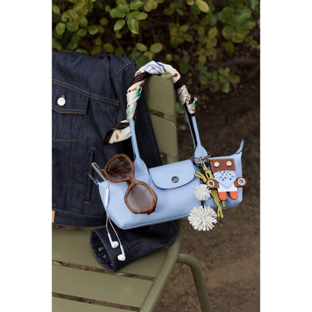 Longchamp bag charm multicolor