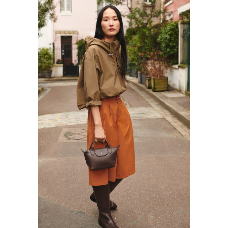 Longchamp handtas bruin 5
