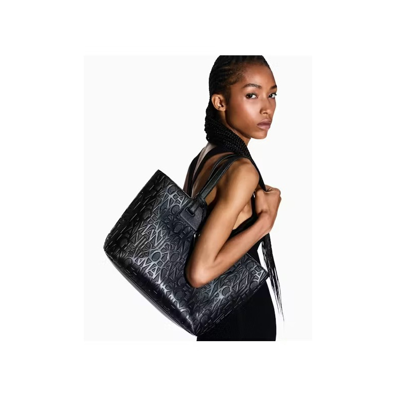Armani Exchange shopper zwart 3