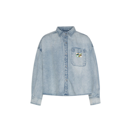 Ao76 bluse blau
