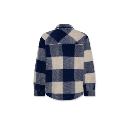 Ao76 blouse blauw