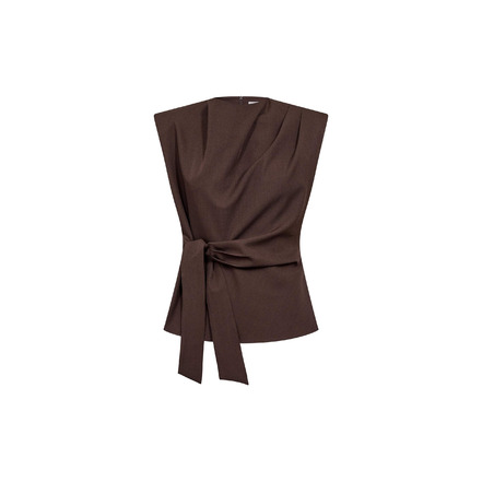 Co'couture blouse bruin
