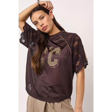 Co'couture t-shirt bruin