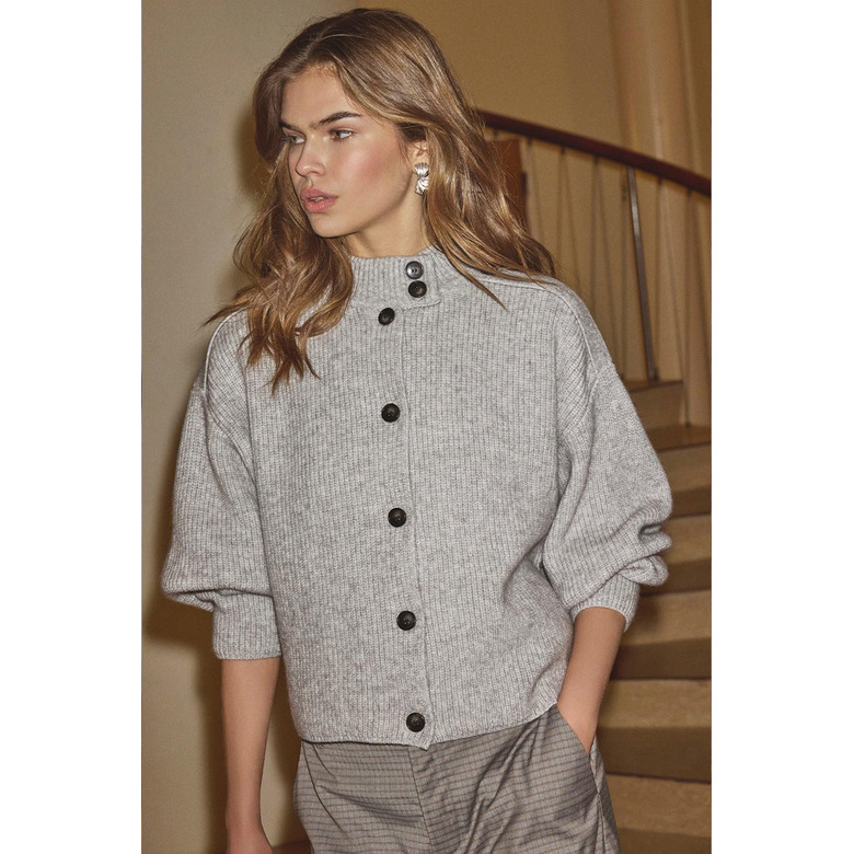 Co'couture strickjacke grau 2