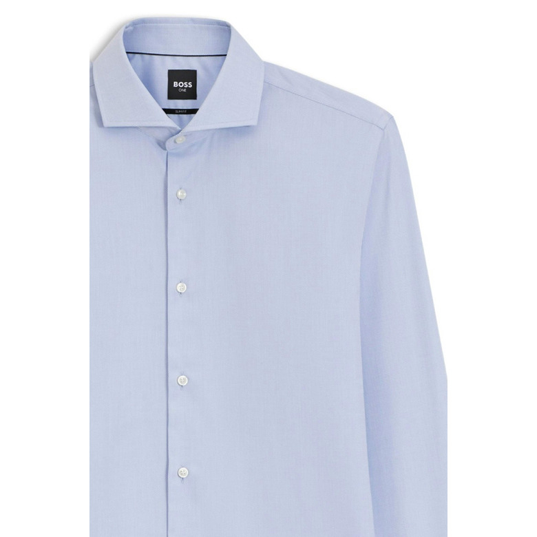 Boss hemd blauw 2