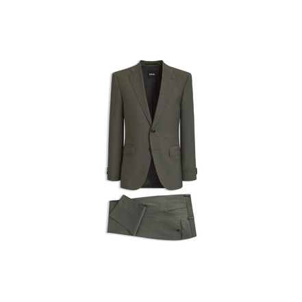 Boss kostuum groen