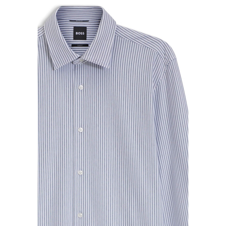 Boss hemd blauw 2