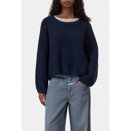 Closed pullover blau