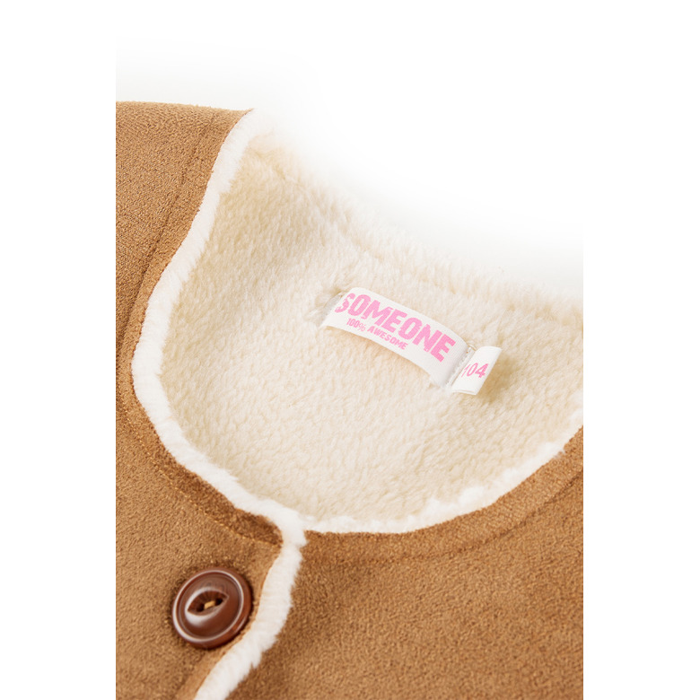 Someone Kids vest camel 2