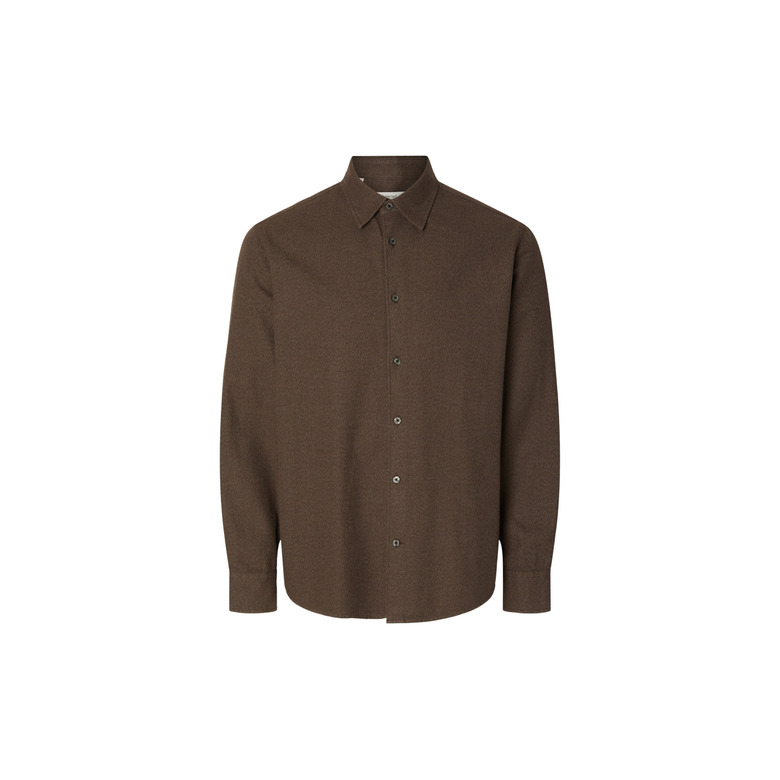 Selected Homme shirt brown 1