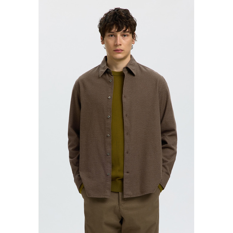 Selected Homme shirt brown 2