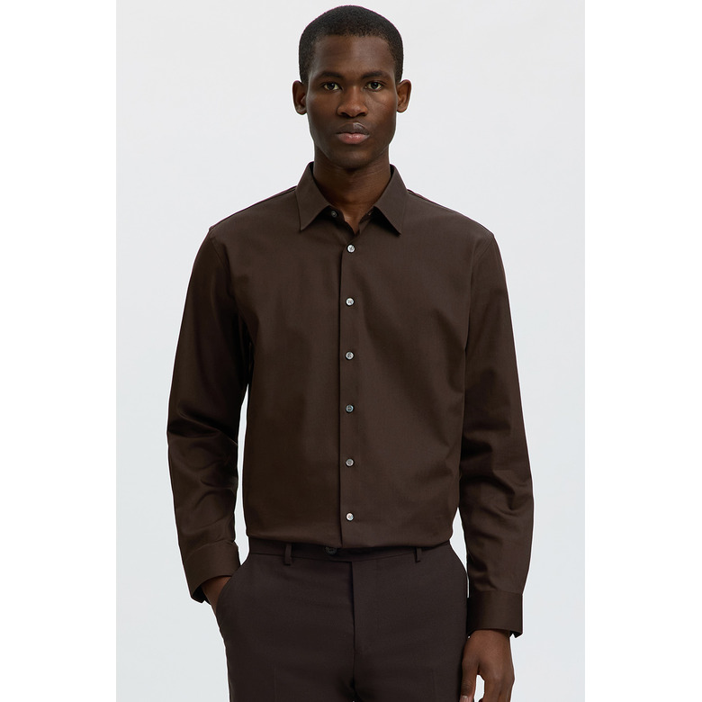 Selected Homme shirt brown 2