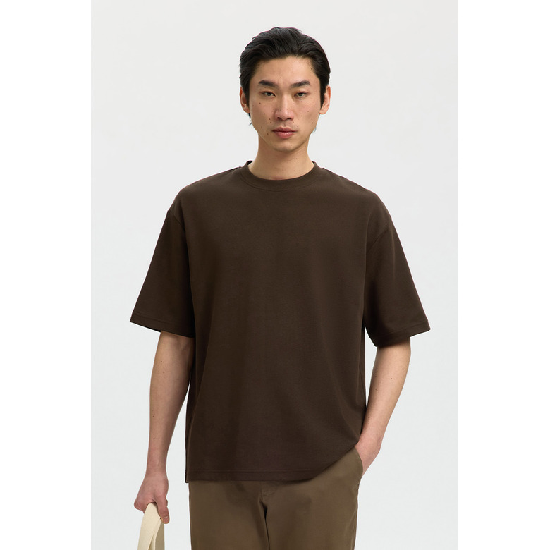 Selected Homme t-shirts brown 2
