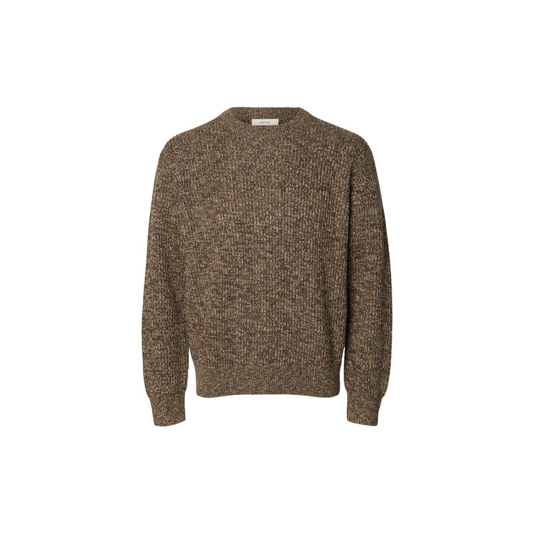 Selected Homme pull brun 1