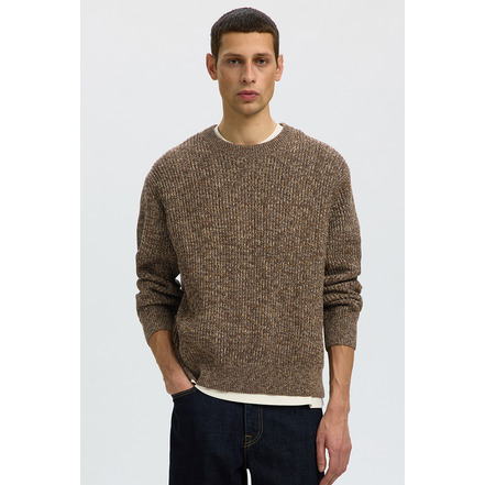 Selected Homme pull brun