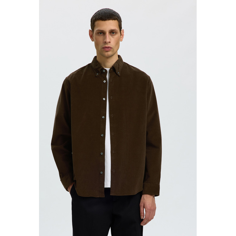 Selected Homme shirt brown 2