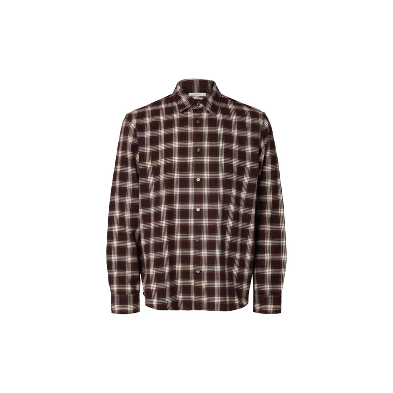 Selected Homme hemd bordeaux 1