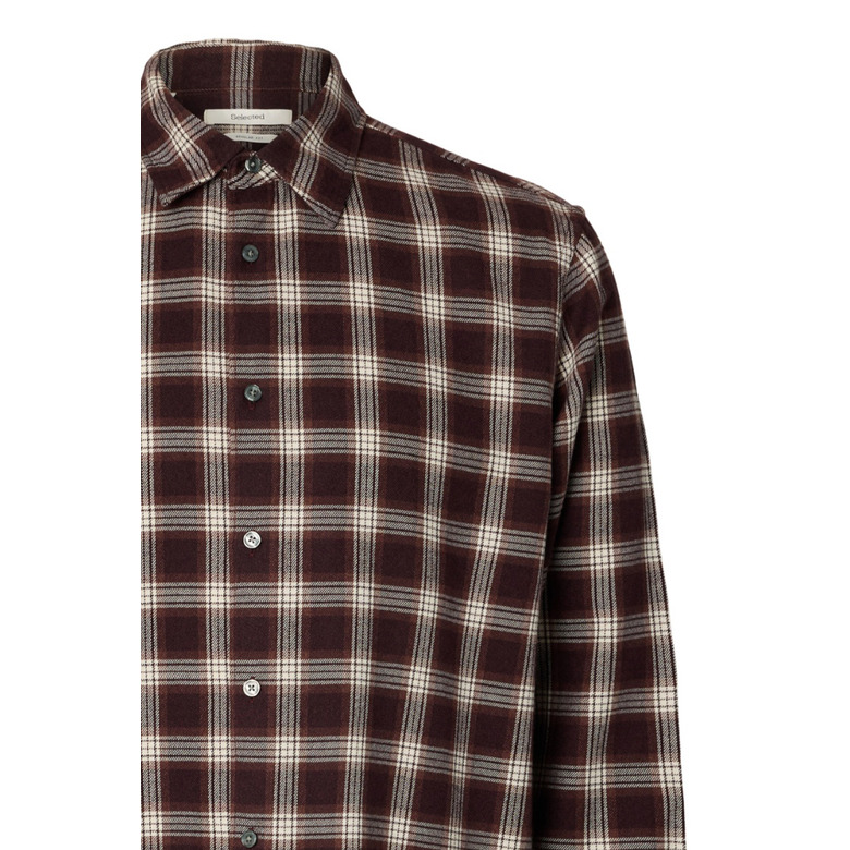 Selected Homme hemd bordeaux 2