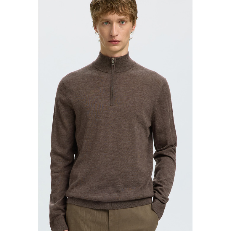 Selected Homme trui bruin 2