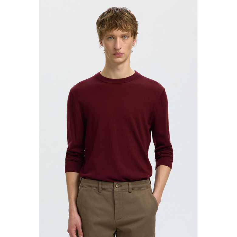 Selected Homme pull bordeaux 2