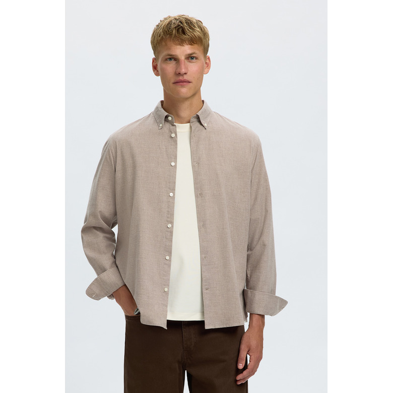 Selected Homme hemd beige 2