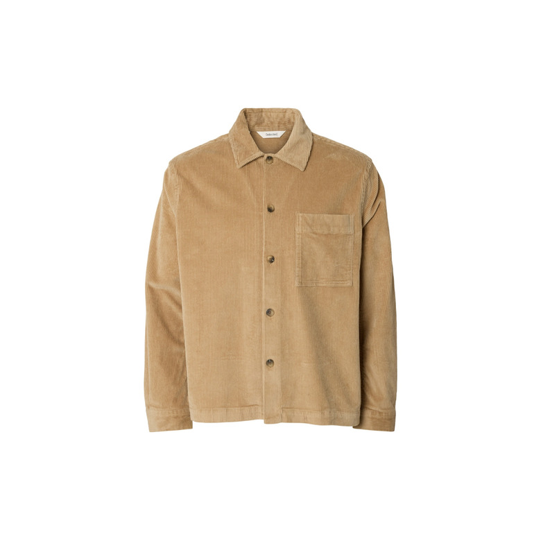 Selected Homme shirt lightbrown 1