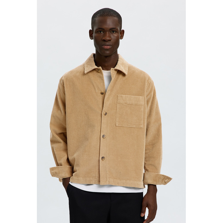 Selected Homme shirt lightbrown 2