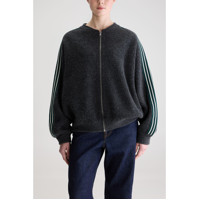 Bellerose strickjacke grau 2