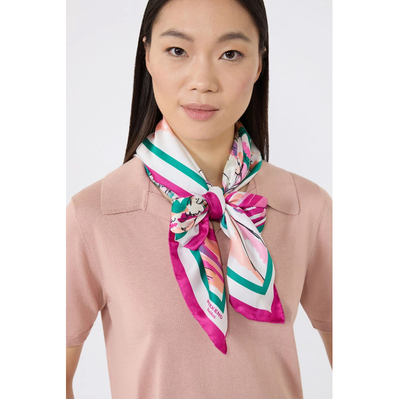 Weekend - Maxmara echarpe rose 2