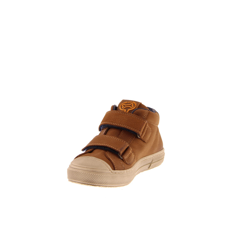 Stones And Bones velcro schoenen cognac 3