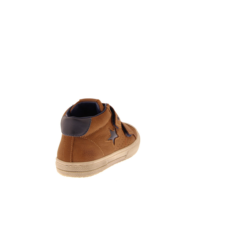 Stones And Bones velcro schoenen cognac 4