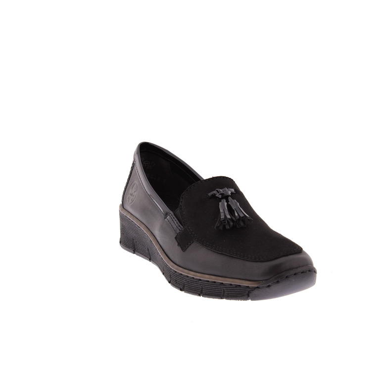 Rieker mocassins & loafers zwart 2