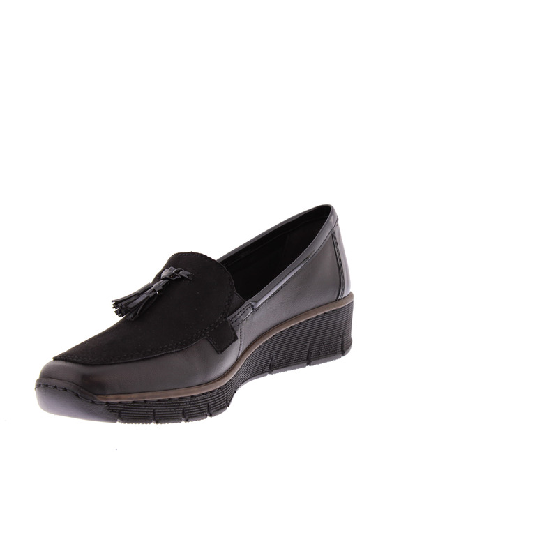 Rieker mocassins & loafers zwart 3