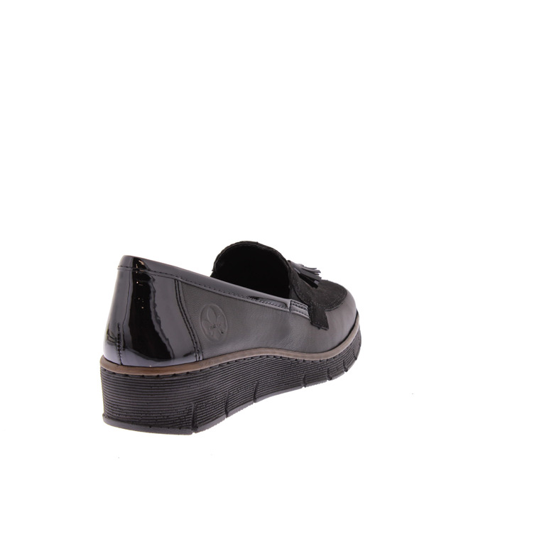 Rieker mocassins & loafers zwart 4