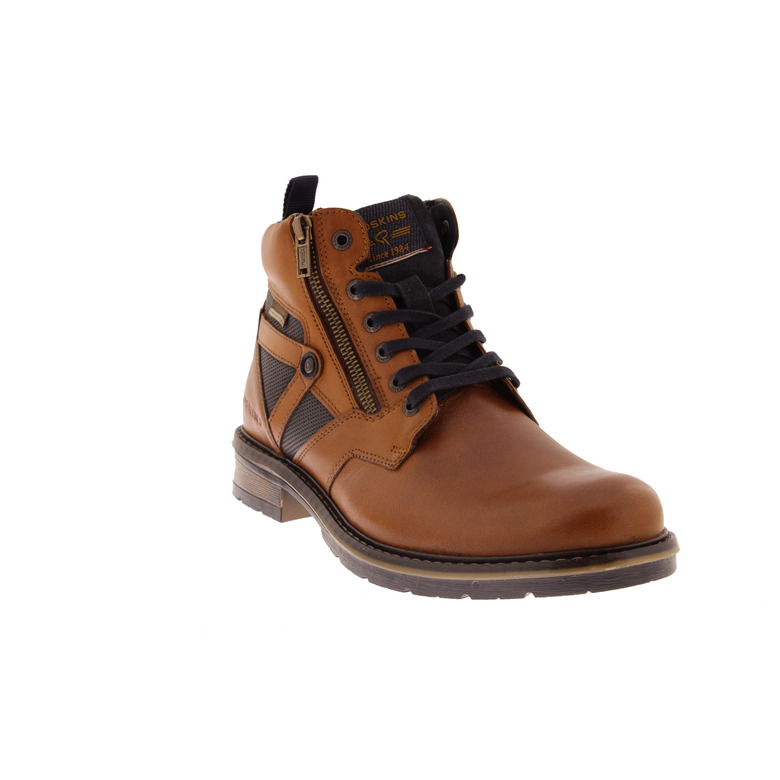 Redskins hoge schoenen cognac 2
