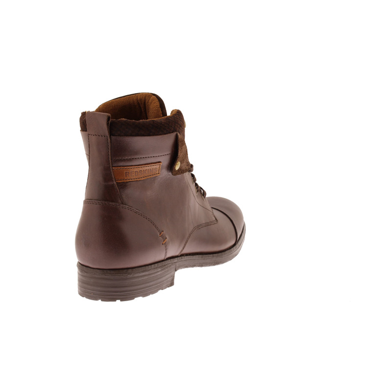 Redskins hoge schoenen cognac 4