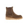 Weekend enkellaarsjes taupe