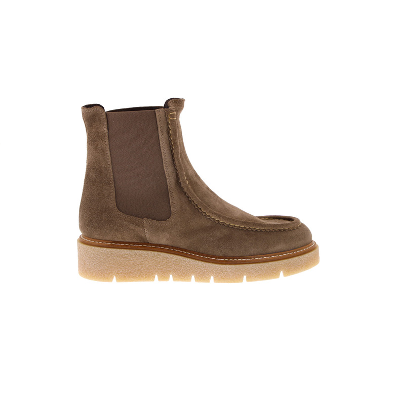 Weekend enkellaarsjes taupe 1