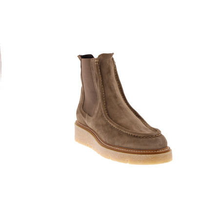Weekend enkellaarsjes taupe