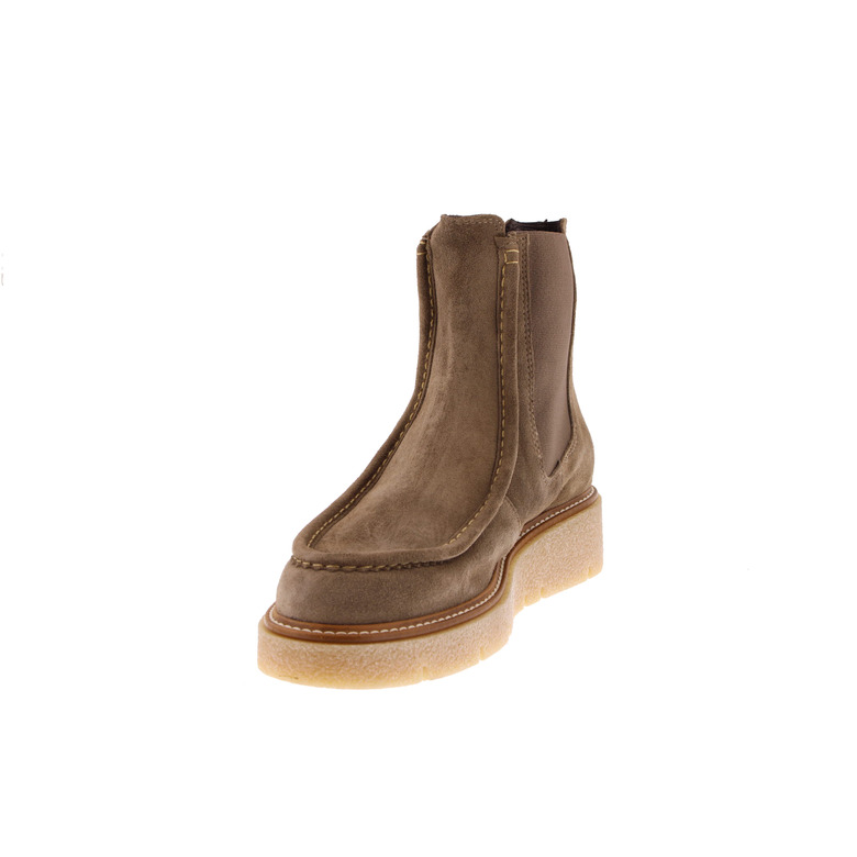 Weekend enkellaarsjes taupe 3