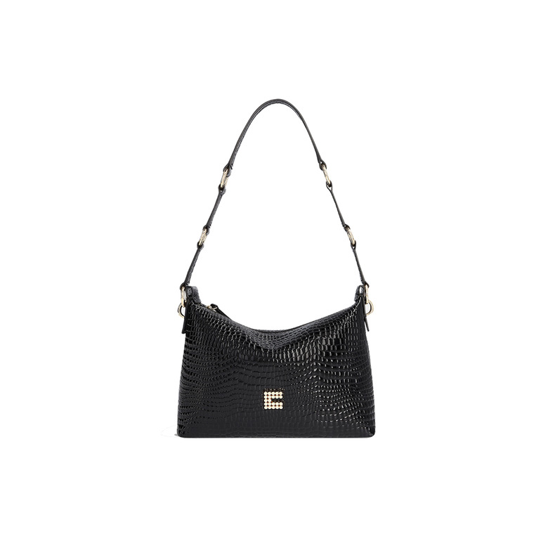 Clio Goldbrenner sac porté épaule noir 1