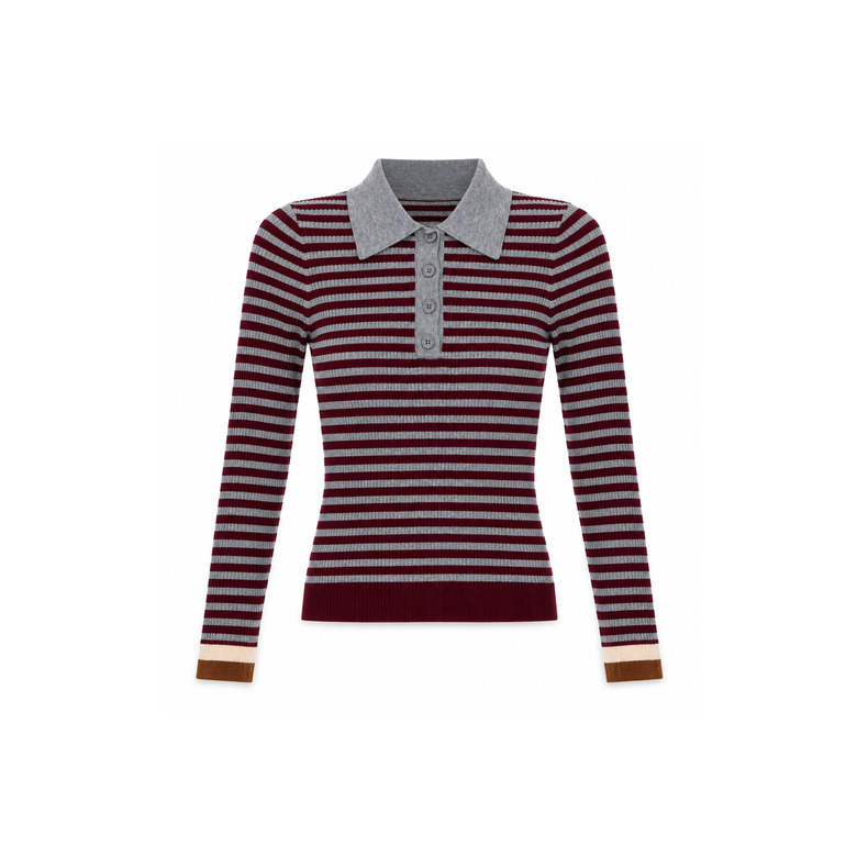Indee polo bordeaux 1