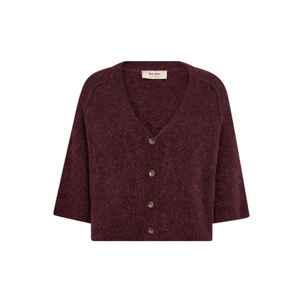 Mosmosh strickjacke bordeaux